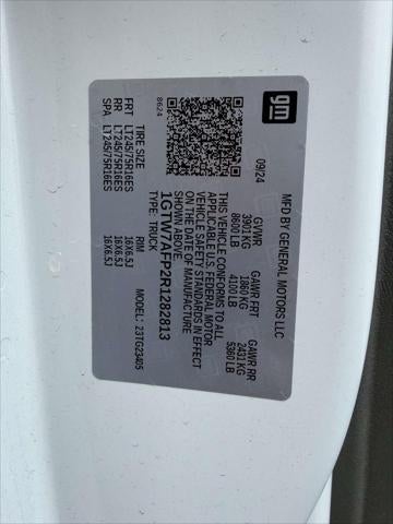 2024 GMC Savana Cargo 2500 Work Van