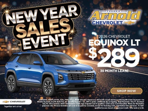 New 2026 Chevrolet Equinox Lease