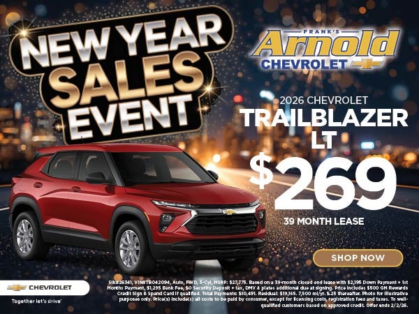 New 2026 Chevrolet Trailblazer Lease