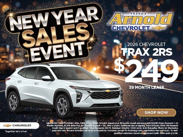 New 2026 Chevrolet Trax Lease