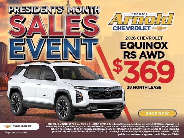 New 2026 Chevrolet Equinox Lease