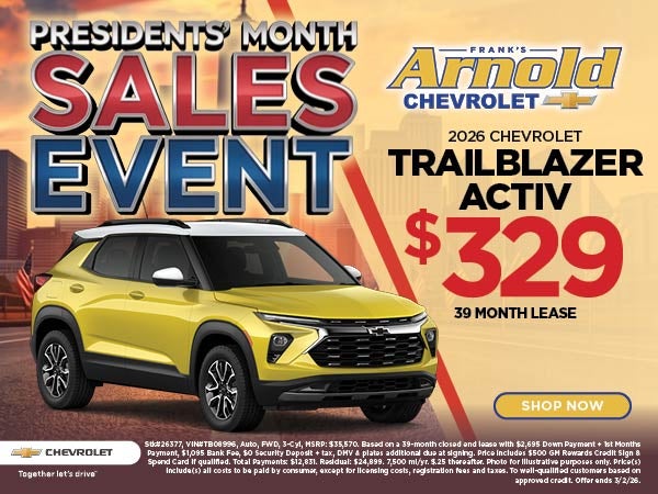 New 2026 Chevrolet Trailblazer ACTIV Lease