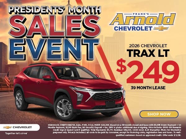 New 2026 Chevrolet Trax Lease