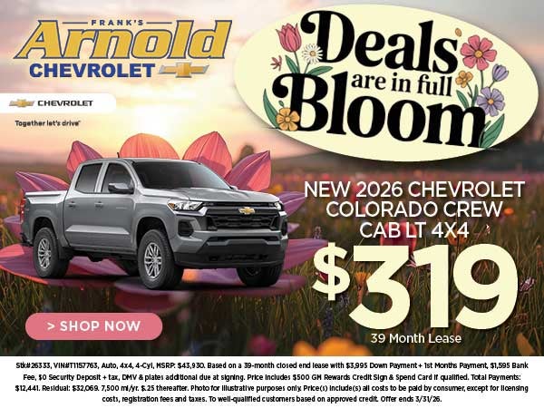 New 2026 Chevrolet Colorado Lease