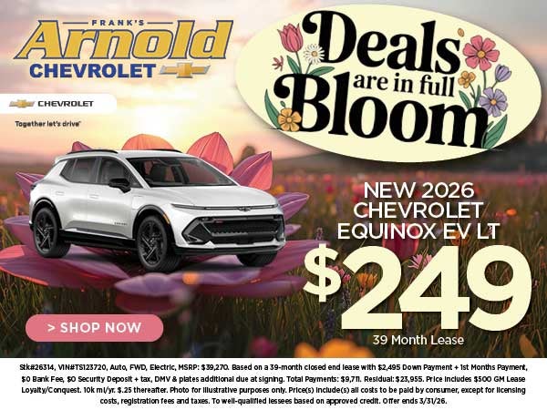 New 2026 Chevrolet Equinox EV Lease