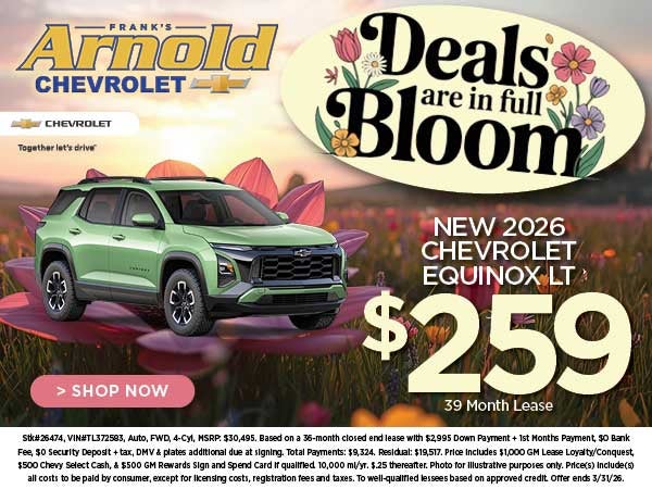 New 2026 Chevrolet Equinox Lease