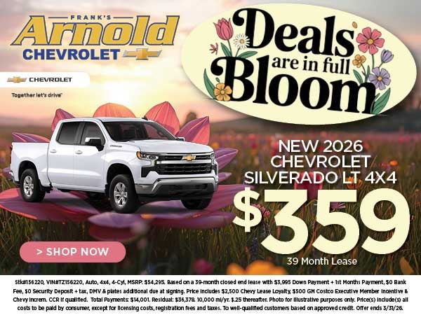 New 2026 Chevrolet Silverado Lease