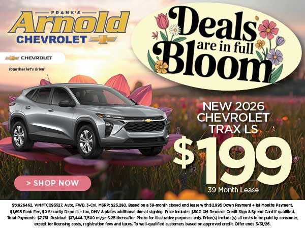 New 2026 Chevrolet Trax Lease