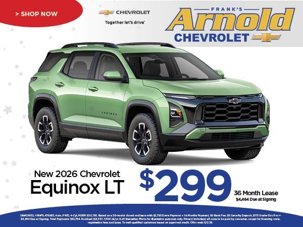 New 2026 Chevrolet Equinox Lease