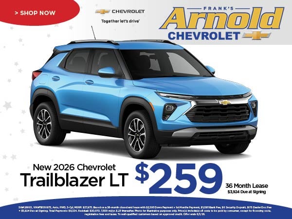 New 2026 Chevrolet Trailblazer Lease