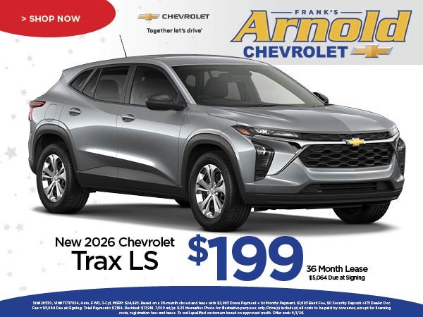 New 2026 Chevrolet Trax Lease